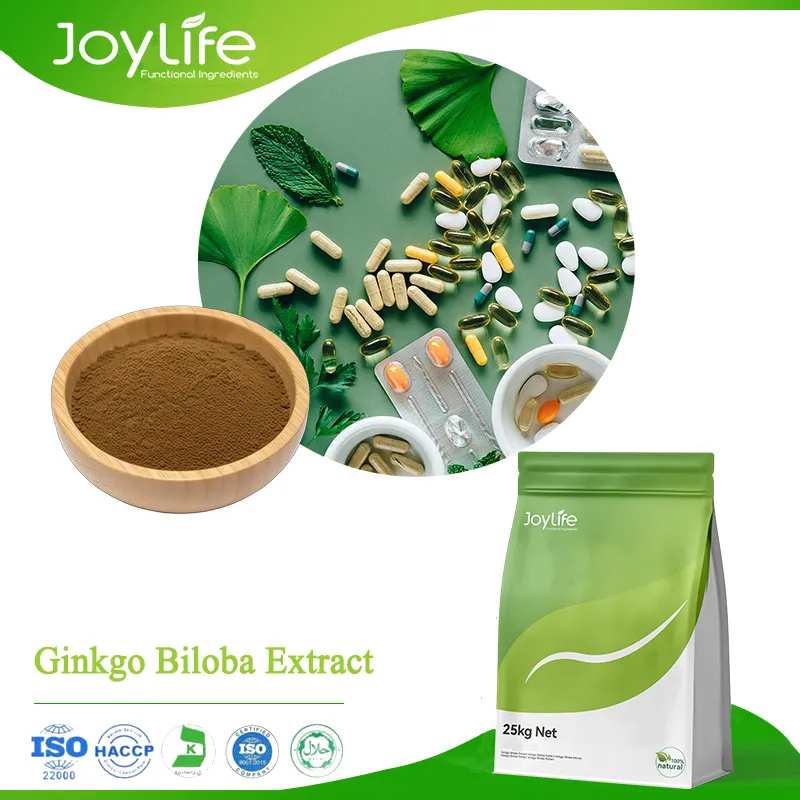 은행 나무 Biloba 추출물 24%,90045-36-6, 은행 나무 잎 추출물, 은행 나무 표준화 된 추출물, 순수한 은행 나무 biloba, 대량 은행 나무 biloba